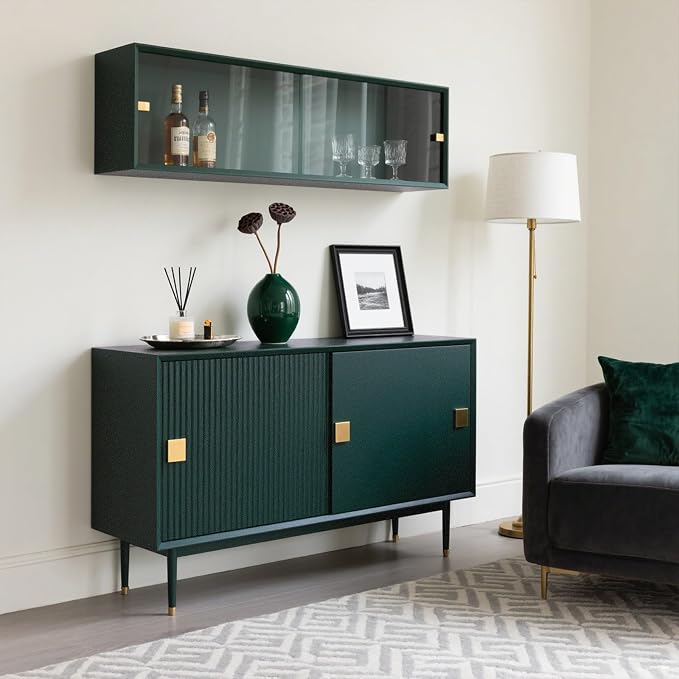 Yancorp 16"x120" Matte Emrald Green Peel and Stick Wallpaper Removable Contact Paper for Cabinets and Drawers Stick in Wall Paper for Bedroom Kitchen Self-Adhesive - Image 3