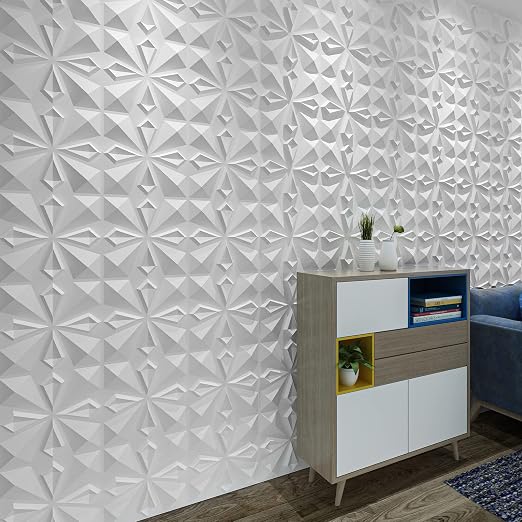 Art3dwallpanels 33 Pack 3D Wall Panels, White PVC | Modern Raised 3D Wall Tiles, Waterproof Fireproof, 33 Sheets Large Pack, Easy DIY Mount for Residential Commercial Wall - Image 7