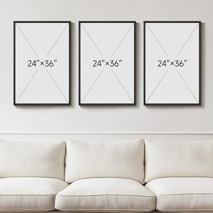 Large 3D Textured Modern White Abstract Wall Art Set, 3 Piece 24x36 In | Solid Wood Framed Artwork for Walls, Set of 3 All White Texture Paintings, Big Pictures Wall Decor Living Room Bedroom Office - Image 8