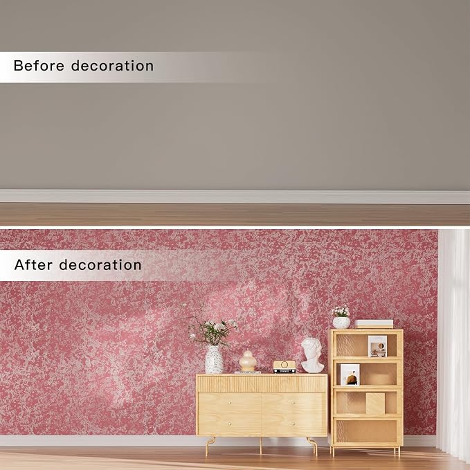 3D Wall Panels - 1PCS 7.9"x11.8" Faux Stone Wall Covering - MCM Modified Clay Material for Home Art, Accent Brick, Modern Exterior/Interior Decoration, Sample-Gilded Pink - Image 5