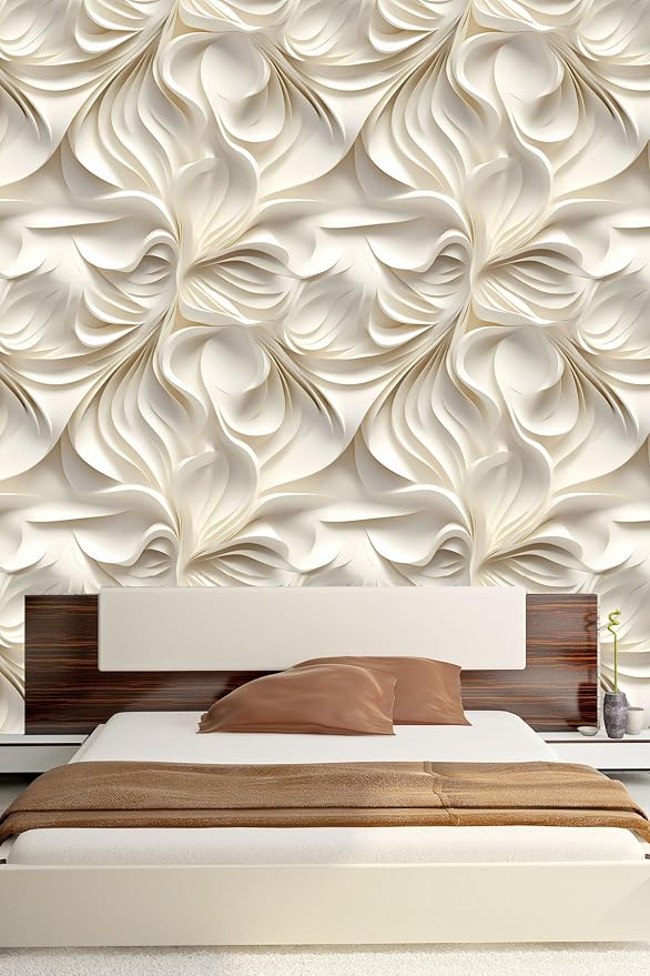 Peel and Stick Wallpaper Beige Brown Abstract Accent - Image 3