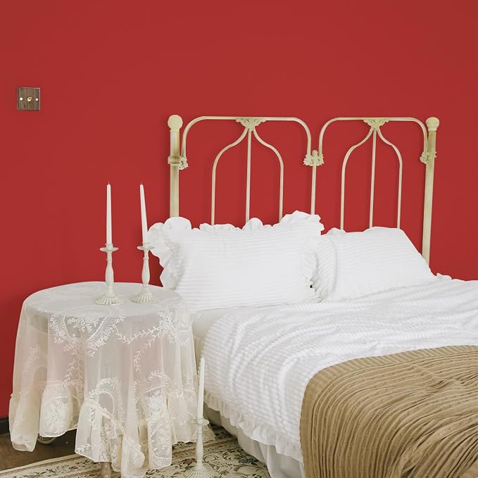 SOON AFTER Red Peel and Stick Wallpaper Solid Red Contact Paper Matte Self Adhesive Waterproof Vinyl Roll for Wall Coverings,Cabinets,Countertops,Bedroom,Kitchen 15.7"x118" - Image 6