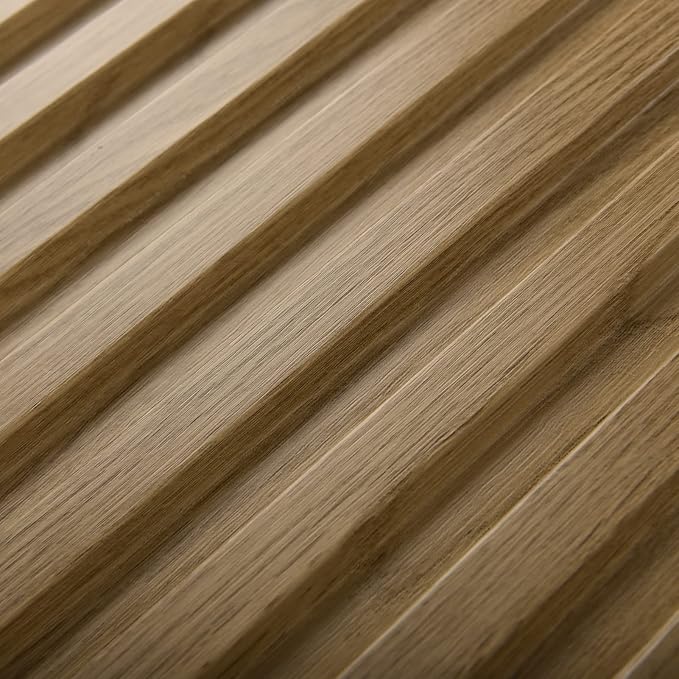 Art3d 3D Fluted Textured Slat Wall Panels, 19.7 x 19.7 in, 12-Pack, Walnut | PVC, Waterproof, Scratch Proof, Wipeable, Break-Proof, Ideal for Home, Office and Commercial Spaces - Image 8