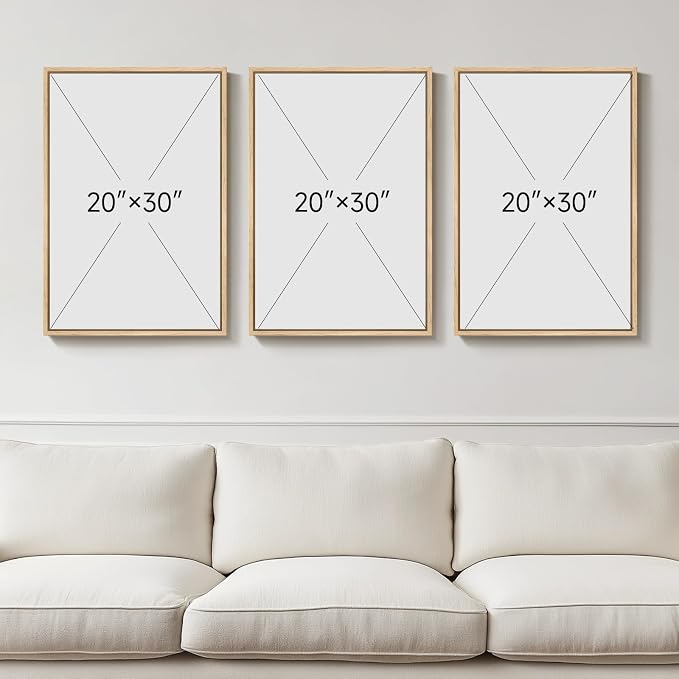 3D Textured Large Framed Boho Neutral Abstract Wall Art Set of 3, 20x30 In | Solid wood frames, raised sculptural lines, black white and beige palette, decorations for living room dining room bedroom - Image 8