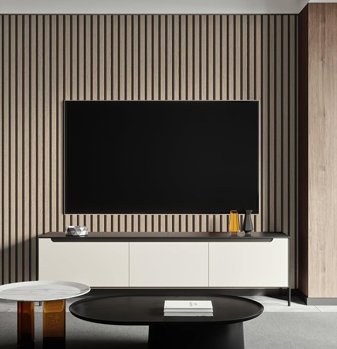 myforHD Wallpaper Peel and Stick Wood Grating Stripe Self-Adhesive Wallpaper Faux Wood Contact Paper Wood Slats Self Adhesive Wall Paper PVC Vinyl Film Removable Waterproof 17.3" x 118" - Image 2