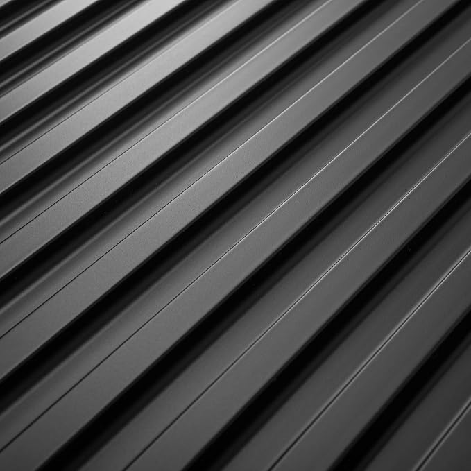Art3d Fluted Slat 3D Wall Panels, Drop Ceiling Tiles, 6-Pack, Black | 24" x 48" , Lightweight, Break-Proof, Compatible with Grid System, Ideal for Home, Commercial Spaces - Image 9