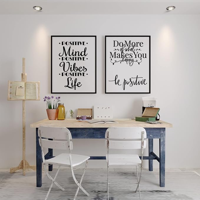 Ctosree 9 Pcs Vinyl Wall Stickers Inspirational Saying Wall Decals, Classic | Motivational Saying Murals, Large Removable Quote Stickers, Positive Lettering Word Home Decal, for Office School Dorm - Image 5