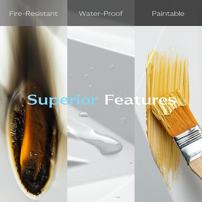 10-Pack 3D Wall Panels, 59" x 23" Textured Geometric Design Wall Tiles, PVC Decorative Wall Panels for Living Room, Bedroom, Bathroom, Office, Modern Wall Decor, Easy Install & Paintable - White - Image 4