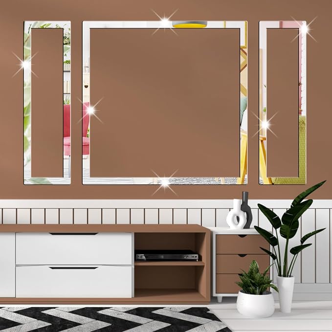 Acrylic Mirror Line Wall Stickers Striped Mirror Wall Decor for Living Room - Image 6