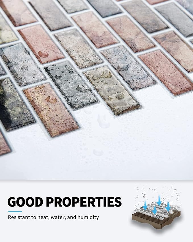 Art3d 10-Pack Marble Peel and Stick Backsplash, 12 x 12 Inch, Vintage Color | Strong Adhesion, Lightweight, Cuttable, Waterproof, Fadeless, Crack Resistant, for Kitchen, Bedroom, Ideal for Recently Moved - Image 7