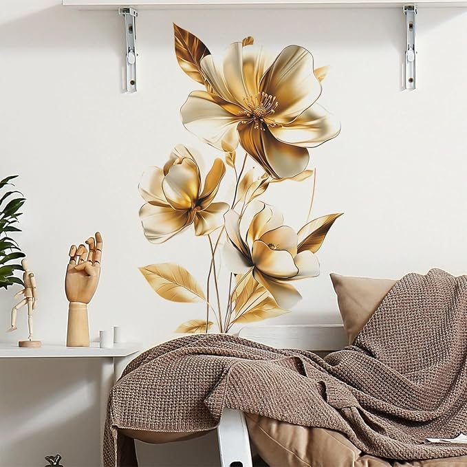 TUOKING Flowers Wall Stickers Decor,Removable Wall Murals | Peel and Stick Modern Wall Art Decal Home Decor for Kitchen,Bedroom,Living Room by TUOKING