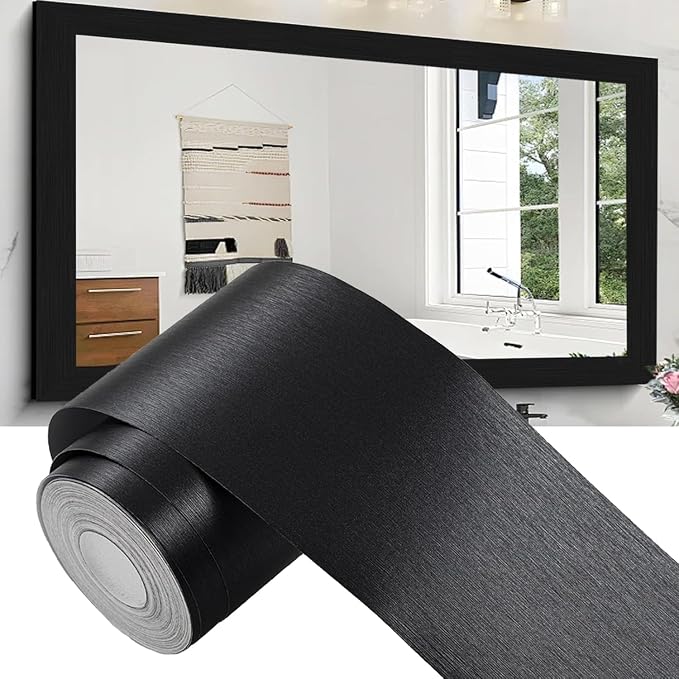 Alened 10M Mirror Frame Border Peel and Stick Mirror Tape Wallpaper Border by Alened