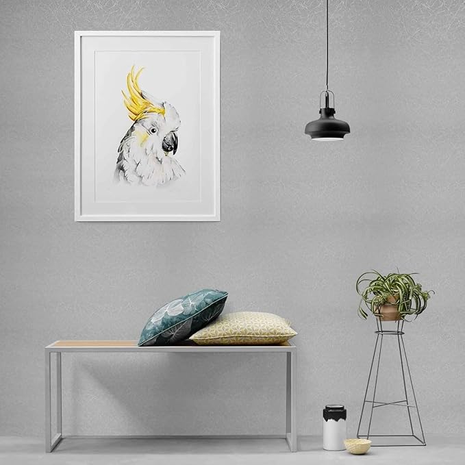 Silver Grey Wallpaper Peel and Stick Embossed Self Adhesive Contact Paper | 11.8" X 78.7" Removable Home Decoration Silk Vinyl Wrap Cabinet Countertops Furniture Renter Friendly Shelf Paper - Image 4