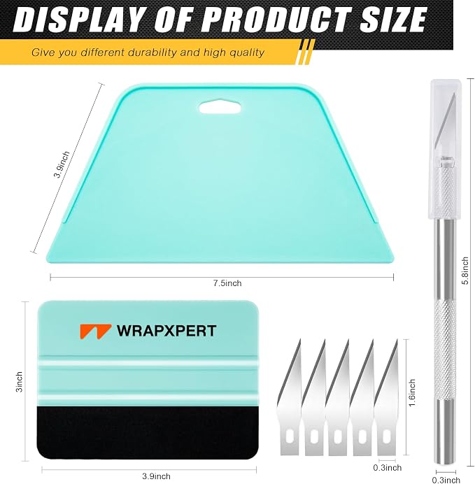 WRAPXERPT Wallpaper Smoothing Tool,Wallpaper Tool Kit for Peel and Stick Wallpaper Hanging,Vinyl Backsplash Tile,Bathroom,Window Film - Image 2