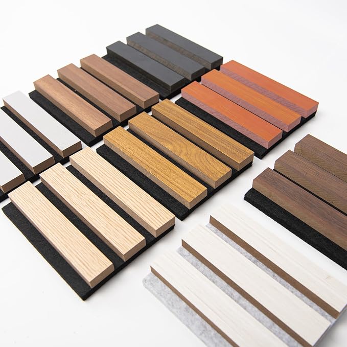 Art3d 3D Textured Soundproof Wood Slat Wall Panel, 6 x 4.7 in, Sample Pack | Wood Grain Finish, Effortless Setup, Sustainable, Long-Lasting, Noise Reduction, Easy Care, for Living Room, Bedroom, Office - Image 5