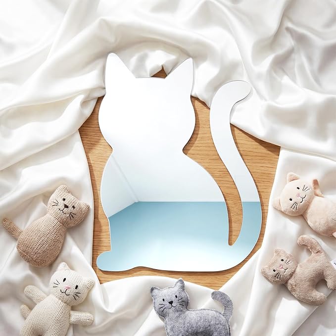 Cat Mirror for Wall Acrylic Non-Glass Unbreakable, Cute - Image 5