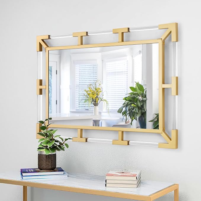Chende 36" x 48" Large Wall Mirror with Acrylic and Metal Frame by ChendeMirror