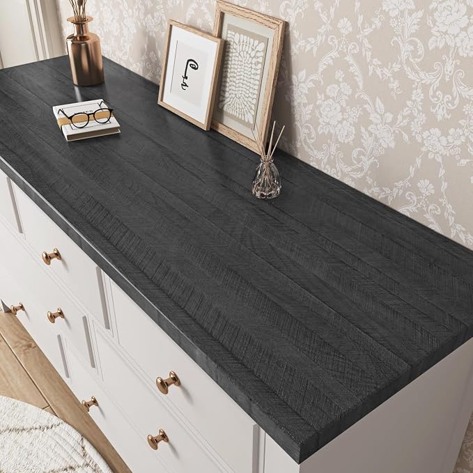 WESTICK Wood Peel and Stick Countertops Waterproof Wood Contact Paper for Cabinets 394"x12" Self Adhesive Countertop Vinyl Wrap Removable Wooden Grain Wallpaper for Kitchen Tables Drawers Walls - Image 3