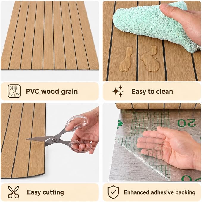 Peel and Stick Wood Slat Wall Panels, Yellow Wood, 118 x 15.7 in | 2.8mm 3D Flexible PVC Wood Panel, Faux Wood Self-Adhesive Foam Wallpaper for Bedroom, TV Wall & Office, 12.86 Sq ft - Image 6