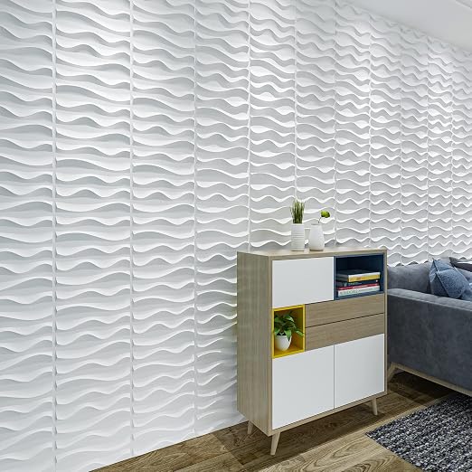 Art3dwallpanels 3D Wall Panels, 33 Pack, White PVC | 3D PVC Wall Tiles for Interior Wall Decor, Waterproof, Modern, Easy DIY for Residential and Commercial - Image 7