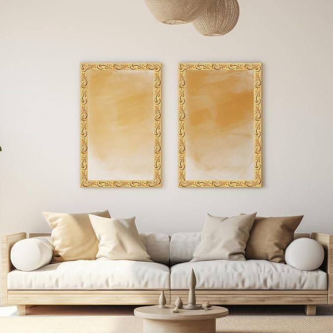 Champagne Gold Peel and Stick Crown Molding Trim, 13.1 ft X 1.2" - Image 2