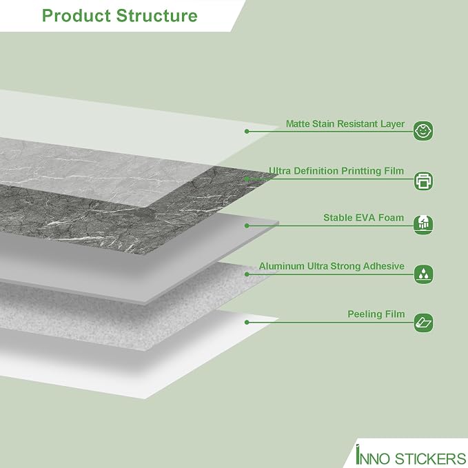 Marble Peel and Stick Waterproof Wall Paneling, 118" x 47" Bardiglio Grey Matte Finish Self-Adhesive Backsplash Tile Vinyl Wall Panel for Kitchen Bathroom Wall Decor, Covers 38.75 Sq. Ft. - Image 3