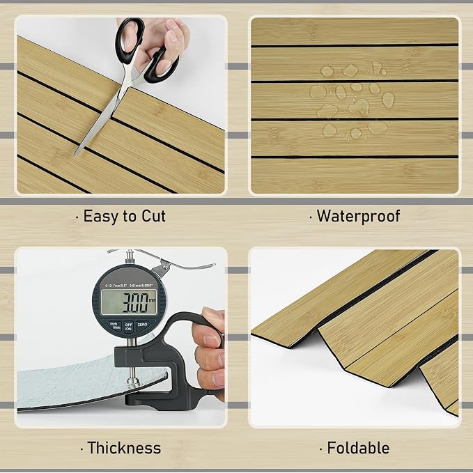 Wallercity Brown Wood 3D Wall Panels Textured Wood Slat Acoustic Paneling | 11.8"x197" Self Adhesive Fluted Wooden Panel Wall Decor Waterproof Slatted Paneling Wallpaper for Living Room Ceiling Studio - Image 8