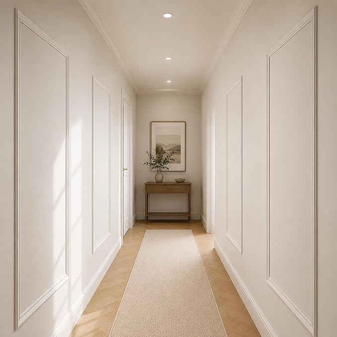3 Set Peel and Stick Wall Molding Kit,Pre Cut Wainscoting Panels,24x72in | Self Adhesive,Paintable,PVC,Premade - Image 4