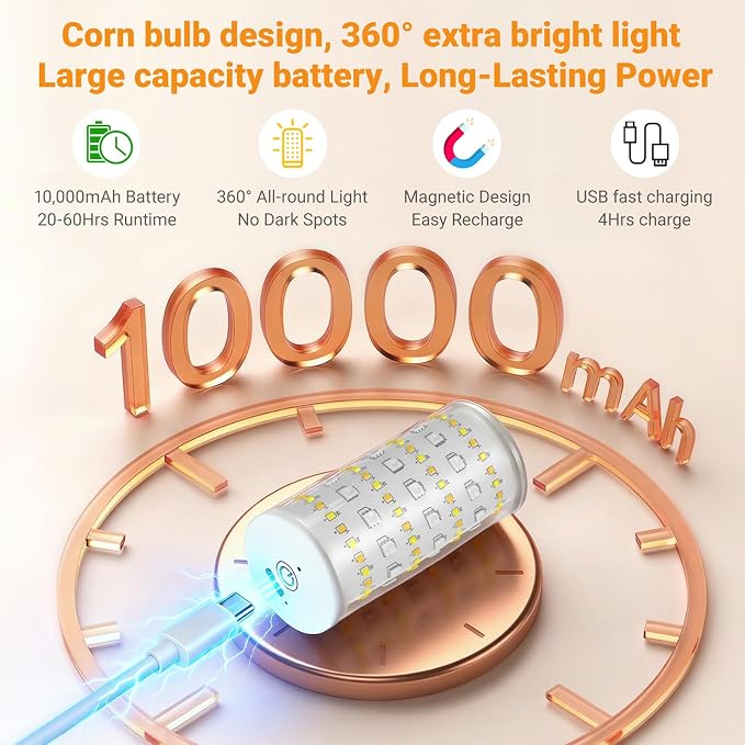 Nekhung Battery Operated Wall Sconce, Peel and Stick Sconces Set of 2 | Wireless Adhesive Stick On Wall Sconce, 10000mAh Rechargeable RGB Bulb with Remote, No Drill Wall Light for Bedroom Decor - Image 4
