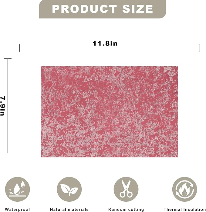 3D Wall Panels - 1PCS 7.9"x11.8" Faux Stone Wall Covering - MCM Modified Clay Material for Home Art, Accent Brick, Modern Exterior/Interior Decoration, Sample-Gilded Pink - Image 2