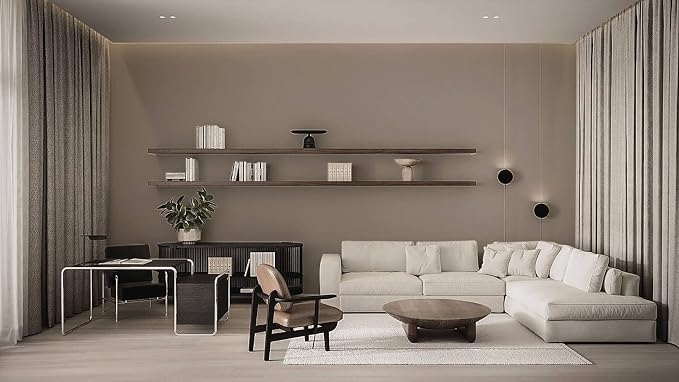 Dimoon 78.7''x17.7'' Etoupe Peel and Stick Wallpaper Contact Paper Modern Self Adhesive Wall Paper Removable Renter Friendly Textured Solid Color Shelf Cabinet Vinyl Roll (78.7''x17.7'',Etoupe) - Image 7