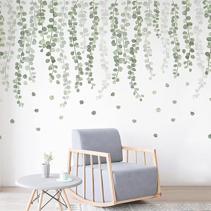 Arawat 2 Set Tree Wall Stickers Decals Peel and Stick Decor Flower Decal Art Decor Boho Floral Wall Decals for Living Room Bedroom Stickers & Murals by ARAWAT