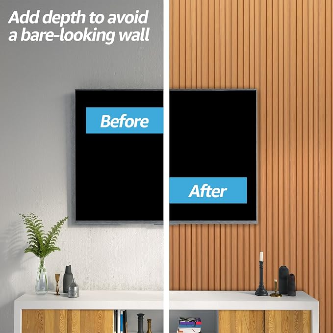 Art3d 108 x 6 Inch WPC Slat Wall Panels, 3D Wall Accents, 8-Pack, Boxwood | Real Wood Grain, Durable, Water Resistant, Wear-Resistant, No Emission, Eco-Friendly, Easy to Care, for Living Room, Bedroom - Image 4