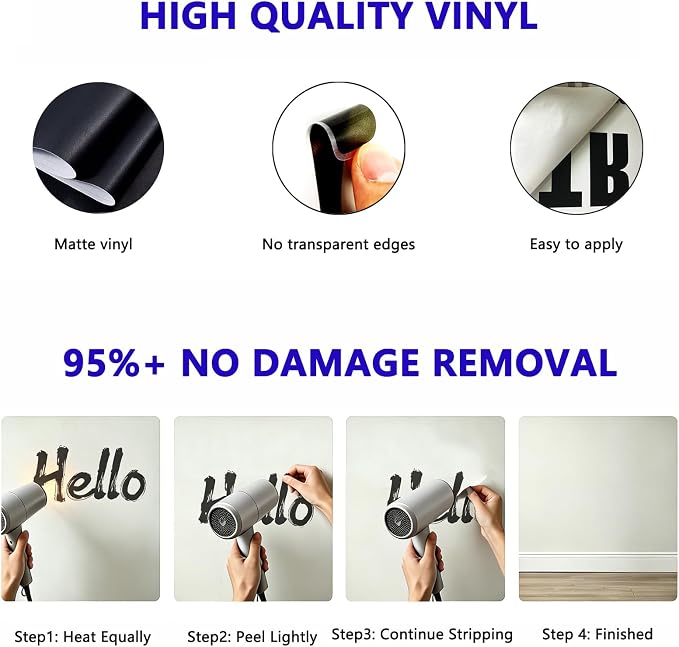 VODOE Scripture Wall Stickers for Church: Apply in Under 30 Min | Solve Apply Anxiety Issue - Quotes Wall Decals for Living Room Bedroom - Ideal for Instant Home Walls Makeover Small - Image 4