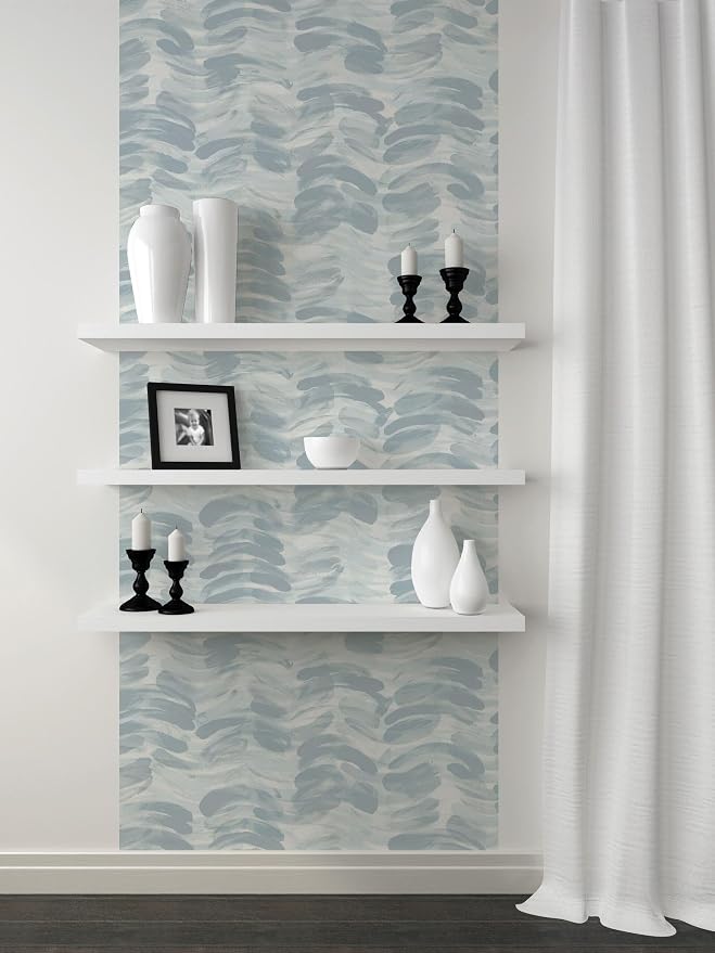 Peel and Stick Wallpaper Roll, Lake Life Design | 17.5 x 216 in roll; Covers 26.25 sq ft; Vinyl peel & stick; No paste needed; Great for walls, shelves & cabinets. - Image 4