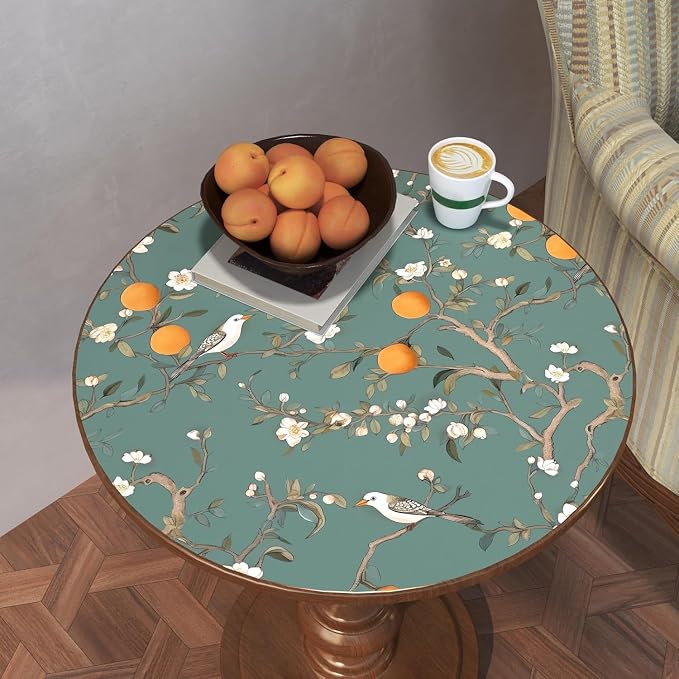 Laatse Vintage Green Bird Floral Wallpaper Peel and Stick 17.5"x393" | Self Adhesive/Removable/Waterproof/Thick Vinyl Contact Paper for Bathroom Bedroom Shelf Cabinet Drawer,Prepasted,Easy Peel - Image 7