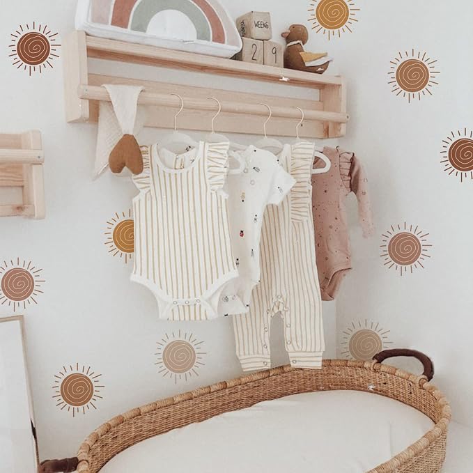 Boho Wall Stickers Girls Bedroom Removable Wall Decals Nursery Kids Room Decor Vinyl Murals DIY Cute Decorations 6 Sheets - Image 7