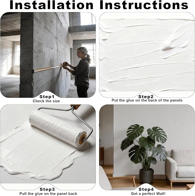 3D Wall Panels - Sample 7.9"x11.8" Faux Stone Peel and Stick Wall Covering - MCM Modified Clay Material for Home Art, Accent Brick, Modern Exterior/Interior Decoration - Image 5