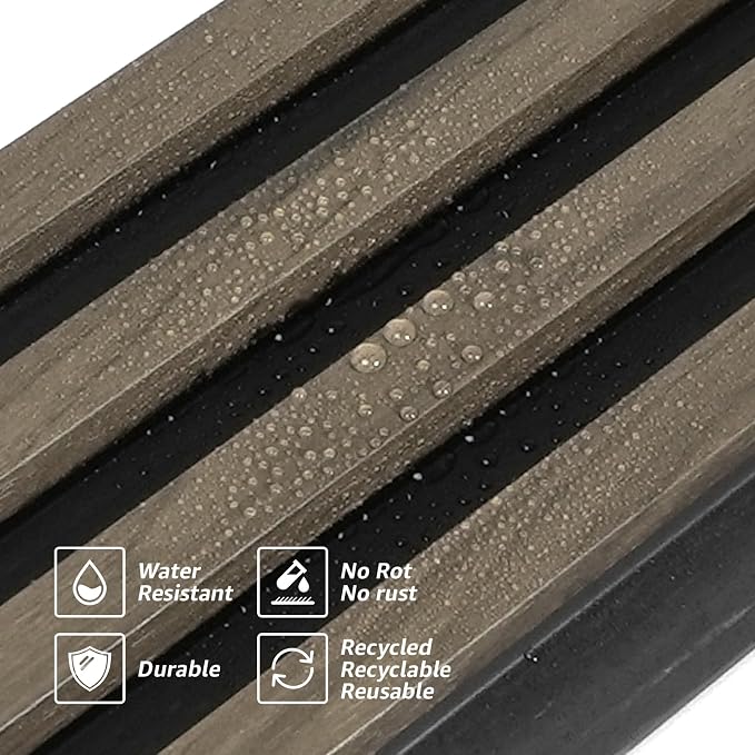 Art3d 96 x 6 Inch 3D Fluted Wood Textured Slat Wall Panel, 8-Pack, Ebony | Natural Wood Texture, Weather Resistant, Durable, Easy to Install, Eco-Friendly, Elegant Design, for Living Room, Bedroom - Image 6