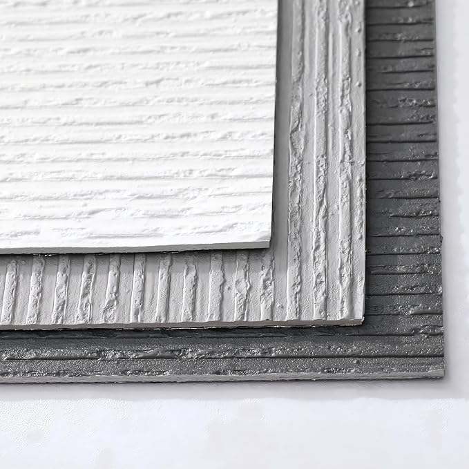 3D Faux Stone Peel and Stick Roll-15.7"x110"Thick PVC Foam Wall Paneling,DIY Self Adhesive Removable Waterproof&Sound Dampening for Cement Texture Accent Wallpaper for Living Room,Bedroom Decor(Gray) by Chejiaye