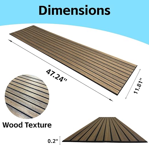 Modern Self-Adhesive Wood Slat Wall Panels, Peel and Stick Wooden Design, Decorative Wall Covering, 8-Pack 47.24x11.81in. Natural Wood Surface(Dark Walnut) - Image 4