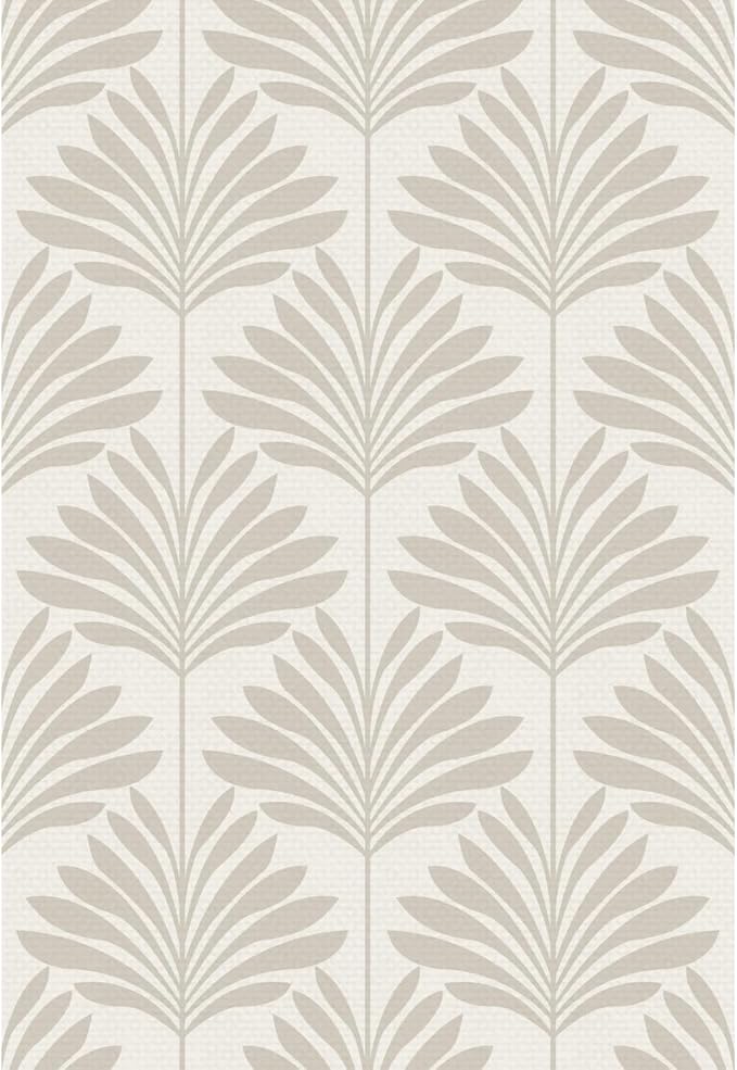 Main Street Peel and Stick Wallpaper Sheets, Neutral Palm, 12-Pack | 11 x 16 in sheet size; Covers up to 14.67 sq ft; Eco-friendly paper material; No paste or additional adhesive required by MainStreet
