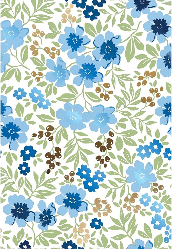 Main Street Peel and Stick Wallpaper Sheets, Friendly Flowers, 12-Pack | 11 x 16 in sheet size; Covers up to 14.67 sq ft; Eco-friendly paper material; No paste or additional adhesive required by MainStreet