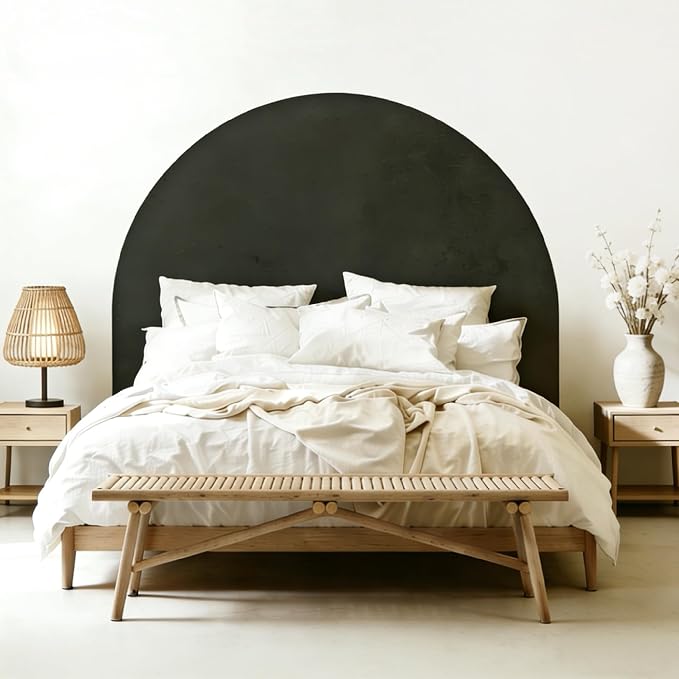70" Boho Arch Wall Stencil, Removable Adhesive Painting Wall Décor | Stick, paint, peel off for a clean arch mural in living room, entryway. Stunning painted headboard for kids' room & bedroom. - Image 3