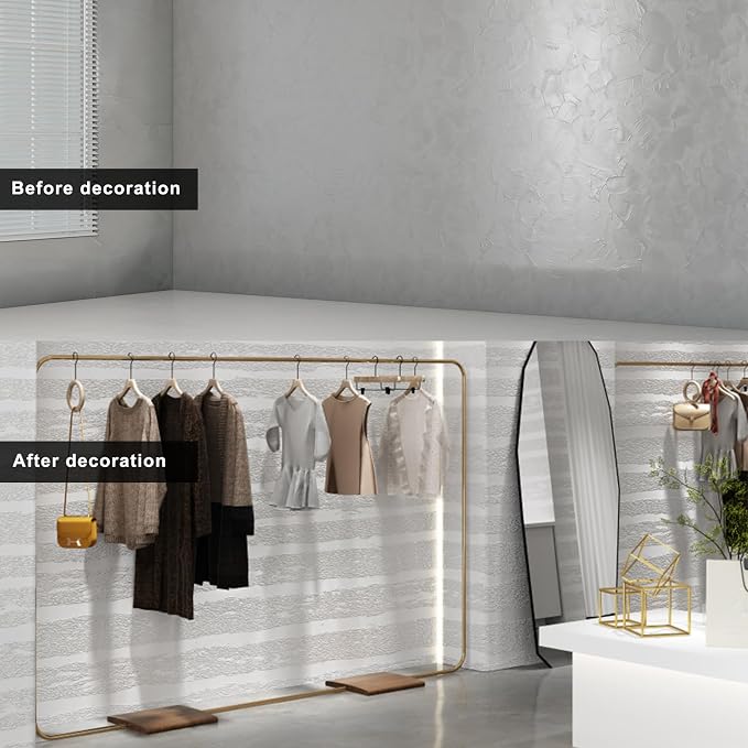 3D Wall Panels Peel and Stick – 23.82"x110" PVC Faux Texture, Self Adhesive Waterproof Wall Covering, DIY Accent Wall, Sofa Background Backsplash & Modern Home Decor, Covers 18 sq.ft - Image 3