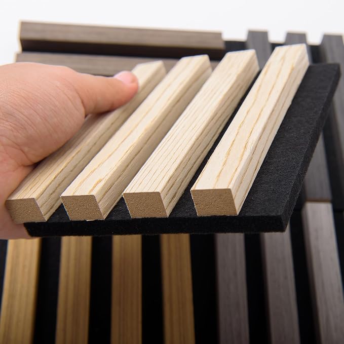 Art3d Soundproof Wood Slat Wall Panel, 6 x 4.7 in, 6 Sample Packs - 6 Colors | Reduce Noise, Durable, Sustainable, Moisture Resistant, Easy Mounting, Low Maintenance, Long Lasting, Home Decor, Office Use - Image 6