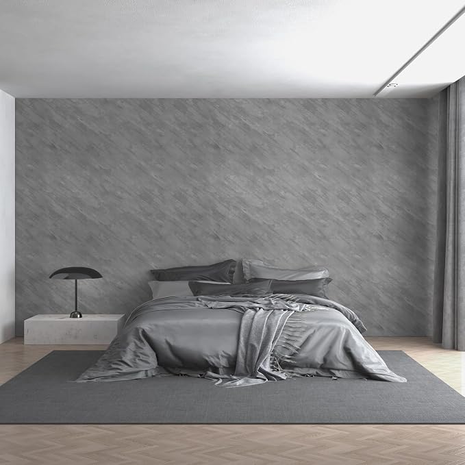 3yecao 16"×118" Thick Grey Concrete Contact Paper for Countertops 3D Gray Concrete Wallpaper Peel and Stick Removable Cement Wallpaper Vinyl Wrap Tile Sticker for Kitchen Island Walls - Image 8