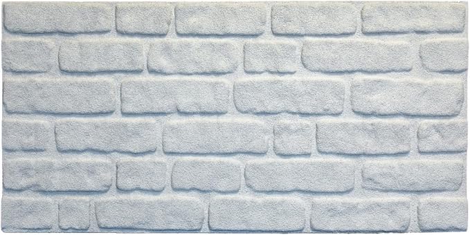 Dundee Deco 3D Wall Panels Faux Brick - Cladding, White Stone Look Wall Paneling, Styrofoam Facing for Living Room, Kitchen, Bathroom, Balcony, Bedroom, Set of 5, Covers 27 sq ft - Image 4