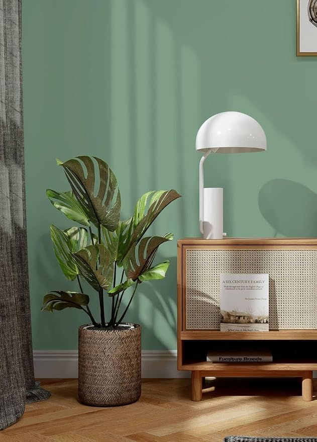 Dimoon 393''x17.7'' Green Peel and Stick Wallpaper Contact Paper Modern Self Adhesive Wall Paper Removable Renter Friendly Textured Solid Color Shelf Cabinet Vinyl Roll (393''x17.7'',Spring Green) - Image 7