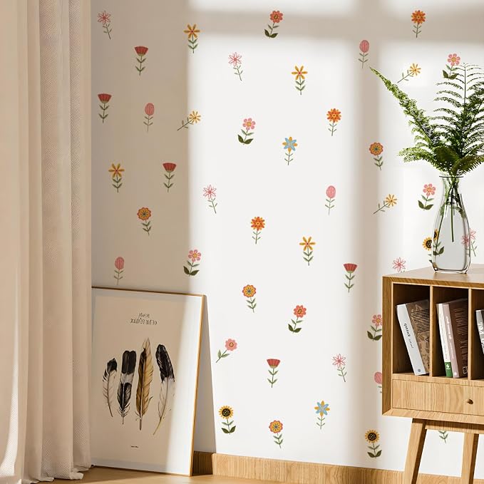 Nursery Wall Stickers Boho Kids Room Decor Girls Bedroom Removable Wall Decals Vinyl Murals DIY Cute Decorations 6 Sheets - Image 8